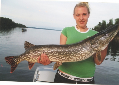 Looks like the ladies like to go fishing and catch the big ones too!
Kim shows off a 46