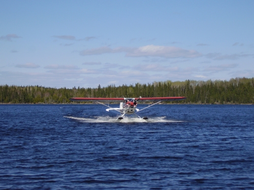 The plane has landed at Spine Lake. What a great way to start your fishing adventure in Canada's great outdoors. Care to join us?
