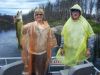 It looks like the rain didn't dampen either the spirits or the fishing on Eagle Lake that day.  Brenda & Tom proudly show off their catch.