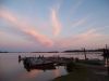 The colourful sunset predicts another nice day for fishing  on Wabigoon Lake.
