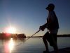 Kellie's son gets in his last chance at fishing at the end of their vacation at Bonny Bay Camp on Wabigoon Lake.