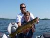 Thanks to Matt and Jeff Park of Dryden, ON for submitting this photo of a 30" Walleye caught by young Matt. Just look at the great colour of that fish. 