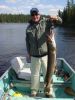 A happy fisherman shows off his 41.5 inch Northern Pike.
