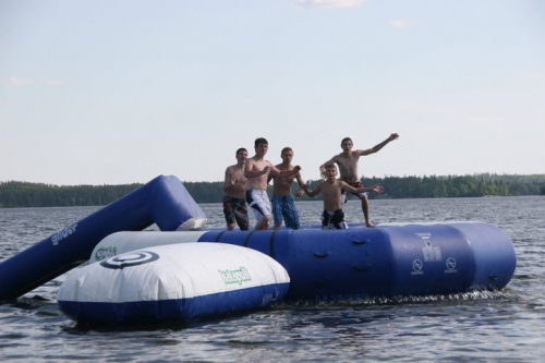 look at the fun they are having. Just one of the many activities you can enjoy on the 1,000's of lakes in our Region.