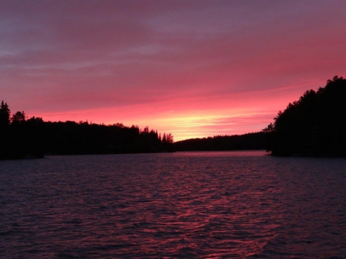 A warm sunset captured on Eagle Lake.