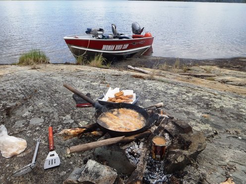 A delicious fish fry. Photo sent in by Woman River Camp!