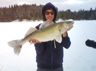 Sunshine, Ice on the Lake and Fantastic Fishing. The perfect combination for spending a NW Ontario winter day on Wabigoon Lake.