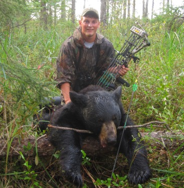 Bear hunting is one of the most exhilarating experiences the Patricia Region has to offer. Check out Zackery and his big bear, hunted at Indian Point Camp!
